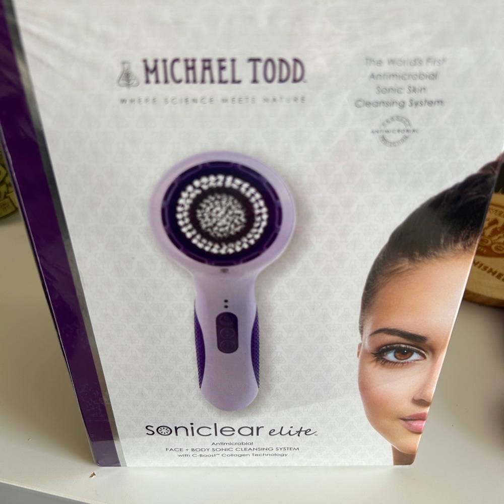 New in Box, Michael Todd Purple Sonic Soniclear Elite Facial Cleansing Brush
